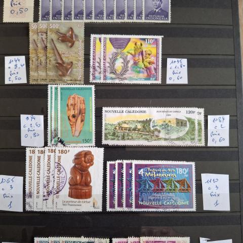troc de  Echange timbres de Nouvelle-Calédonie ou d' Indonésie contre flye, sur mytroc