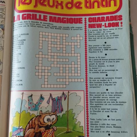 troc de  N°1376 Les jeux de Tintin + Le petit journal de Tintin 1975, sur mytroc