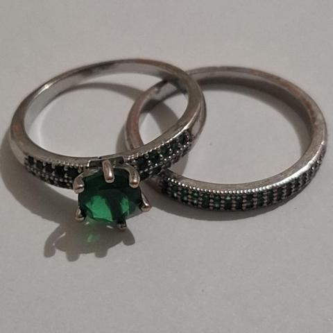 troc de  Lot 2 bagues verte, sur mytroc