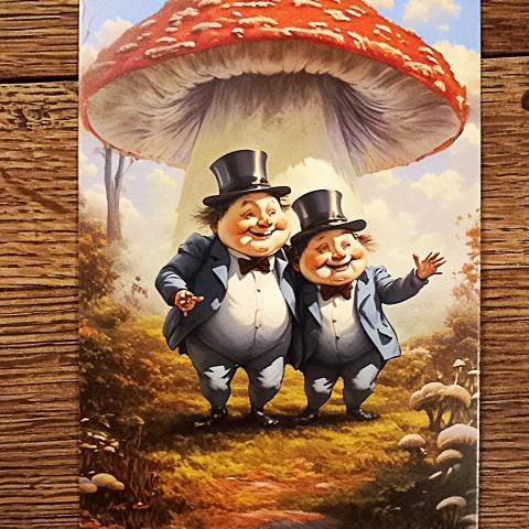 troc de  Carte postale "Tweedledum & Tweedledee"., sur mytroc