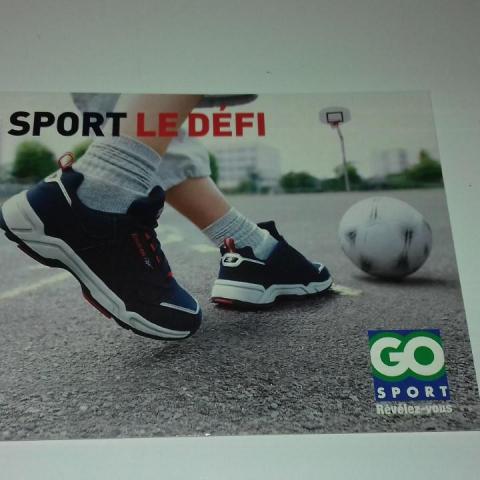 troc de  J'échange carte postale - marque : "Go Sport", sur mytroc