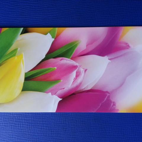 troc de  Carte fleurs multicolores & son enveloppe, sur mytroc