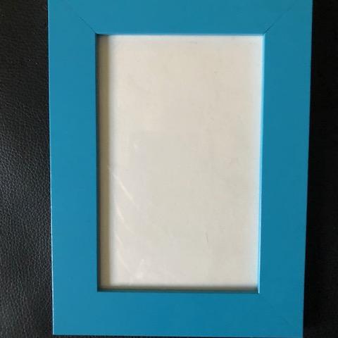 troc de  Cadre photo bleu turquoise espace visuel 8,7x13,8cm, sur mytroc