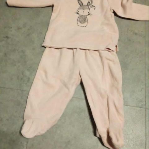 troc de  pyjama 2 pieces 9 mois rose marque newo, sur mytroc