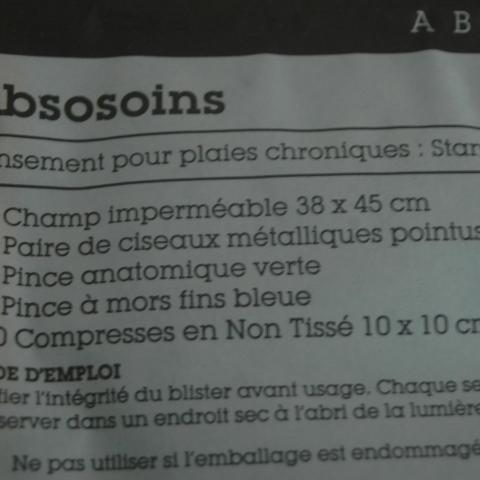 troc de  compresses, ciseaux, pinces, sur mytroc