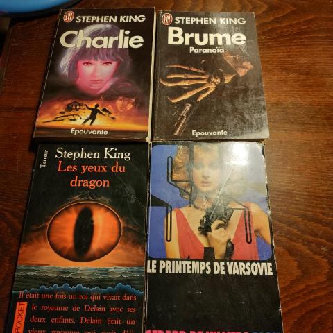 troc de  3 livres Stephen King et 1 SAS, sur mytroc