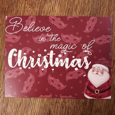 troc de  Carte "Believe in the magic of Christmas"., sur mytroc