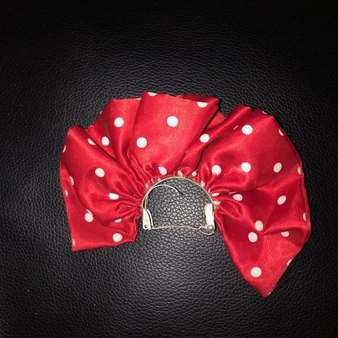 troc de  Barrette rouge à pois blancs, sur mytroc
