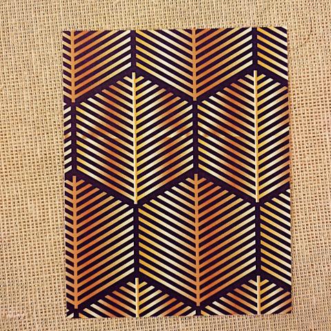 troc de  Carte art déco noire et dorée., sur mytroc