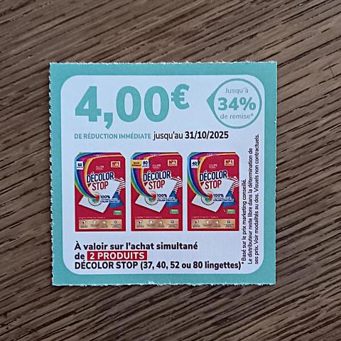 troc de  Bon de réduction DECOLOR STOP., sur mytroc
