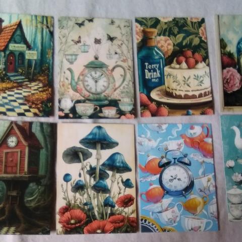 troc de  RESERVE et envoyé lot 11 cartes postales, loisirs créatifs, NEUF, sur mytroc