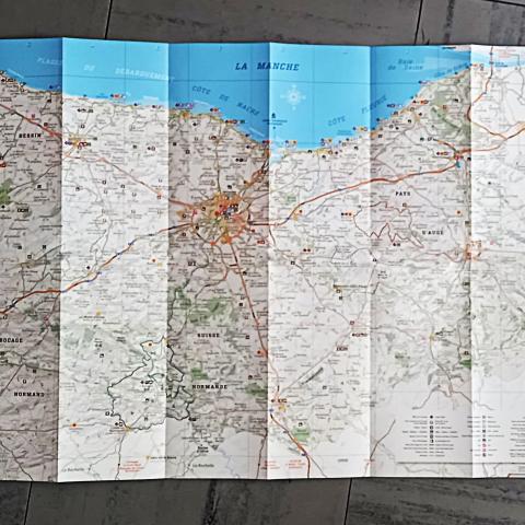 troc de  Carte touristique du Calvados., sur mytroc