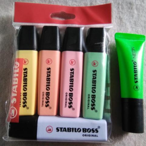 troc de  lot stabillo, fluo, NEUF, sur mytroc