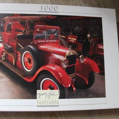 troc de  Puzzle voiture pompier rouge 1000 pièces, sur mytroc