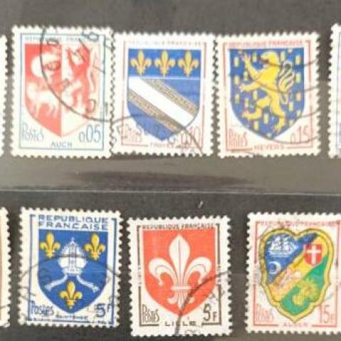 troc de  Timbres FR - Lot "Blasons" (1), sur mytroc