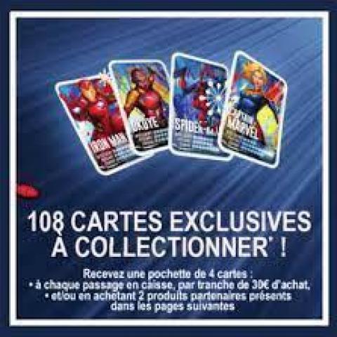 troc de  Cartes Collector Marvel Leclerc 2022 3 Cartes pour 1 Noisette, sur mytroc