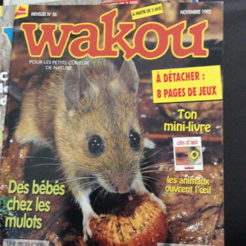 troc de  Revue WAKOU des 3ans sur la nature nov  93sans les pages jeux, sur mytroc