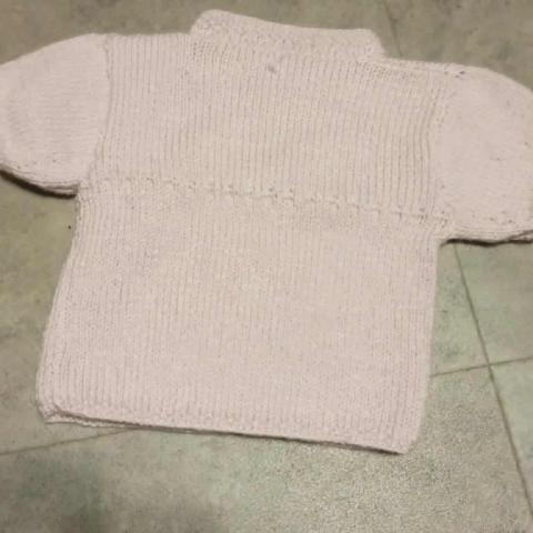 troc de  pull    3/6 mois rose mauve, sur mytroc