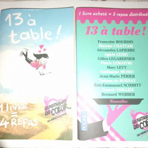 troc de  lot de 2 livres 13 à table, sur mytroc