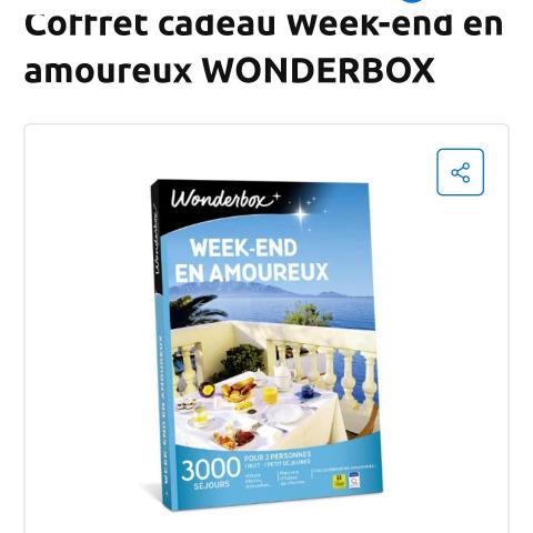 troc de  Wonderbox weekend en amoureux, sur mytroc