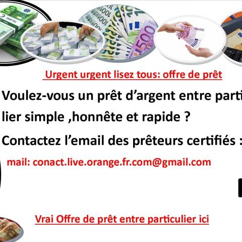 troc de  Sujet lu  PRÊT SÉRIEUX RAPIDE ET HONNÊTE ENTRE PARTICULIERS EN FR, sur mytroc