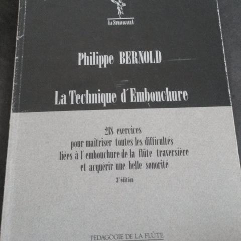 troc de  La technique d'embouchure - P BERNOLD, sur mytroc