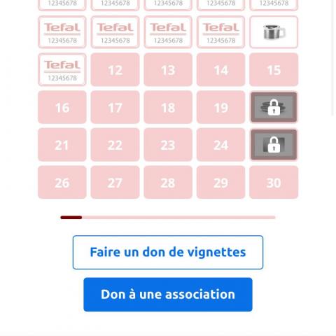 troc de  Cherche vignette carrefour tefal, sur mytroc