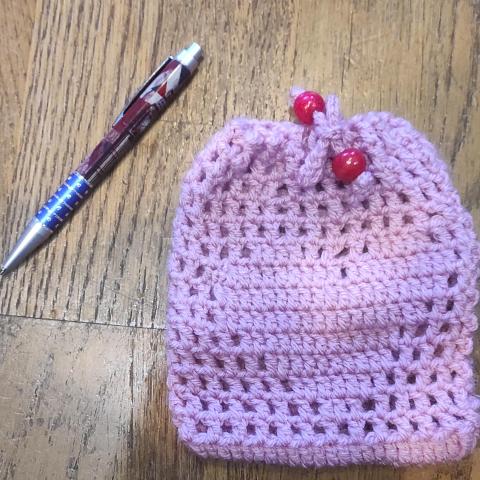 troc de  Petit pochon au crochet fait par mes soins, sur mytroc