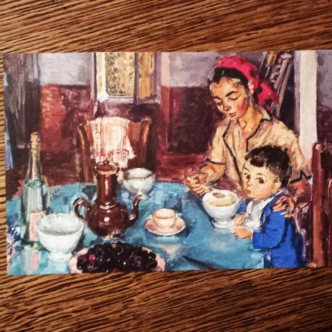troc de  Image "Le petit-déjeuner à Luc sur Mer"., sur mytroc