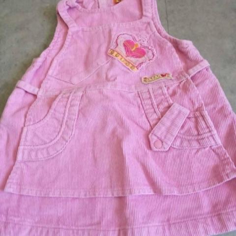 troc de  Robe neuf marque orchestra velours rose   6 mois, sur mytroc