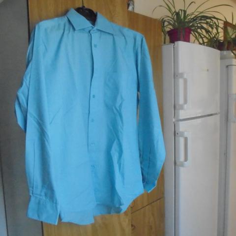 troc de  chemise homme turquoise taille 2       6  noisettes, sur mytroc