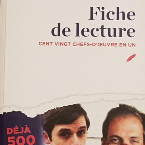 troc de  Sacha Béhar : "Fiche de Lecture", sur mytroc