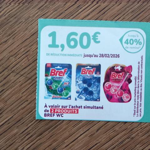 troc de  Bon de réduction BREF WC., sur mytroc