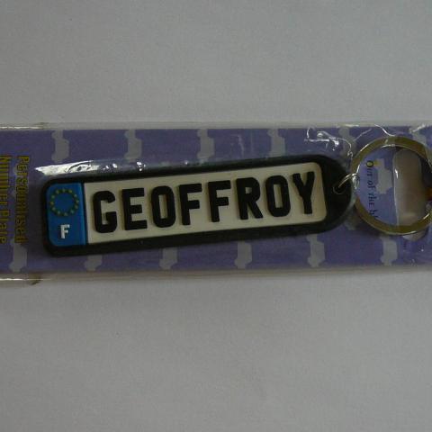 troc de  Porte clés prénom Geoffroy, sur mytroc