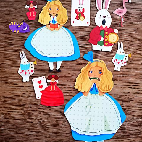 troc de  Etiquettes "Alice au pays des merveilles"., sur mytroc