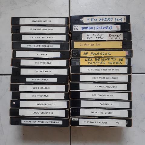 troc de  Don - lot de 26 VHS - enregistrements "maison", sur mytroc