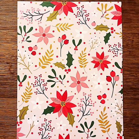 troc de  Papier créatif "Branches de gui et houx"., sur mytroc