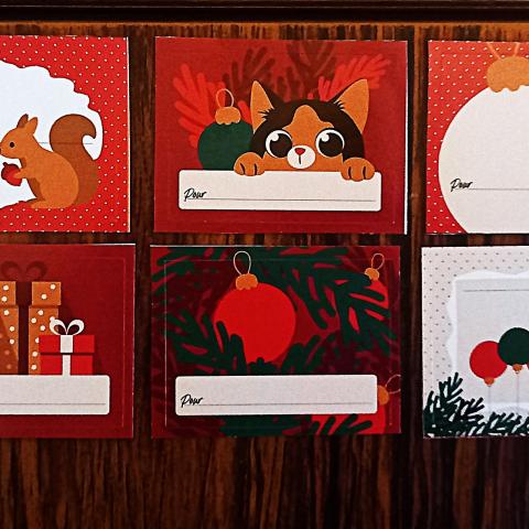 troc de  Etiquettes autocollantes de Noël. RESERVEES., sur mytroc