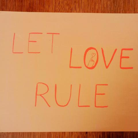 troc de  Affiche "Let love rule"., sur mytroc