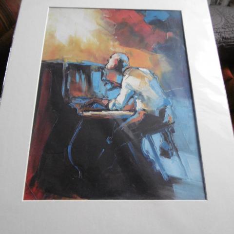 troc de  SERIGRAPHIE LE JOUEUR DE JAZZ, sur mytroc