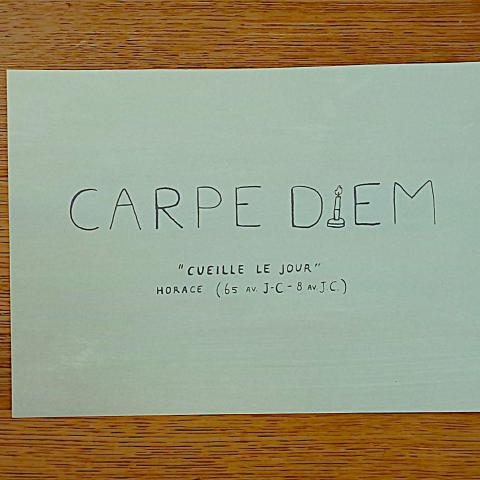 troc de  Affiche "Carpe diem"., sur mytroc