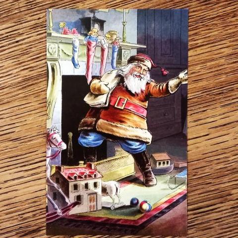 troc de  Petite carte postale "Père Noël"., sur mytroc