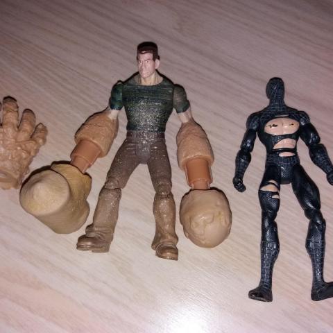 troc de  Lot de 2 figurines Spiderman et l'Homme Sable, sur mytroc