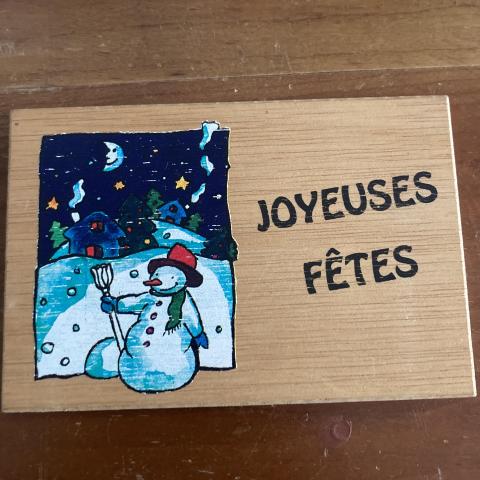 troc de  Carte postale en bois, sur mytroc