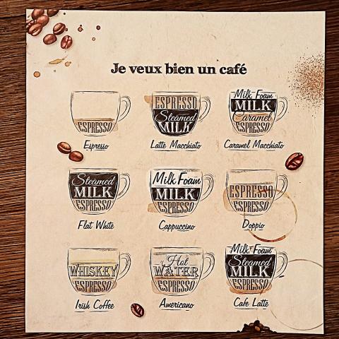 troc de  Affichette "Je veux bien un café"., sur mytroc