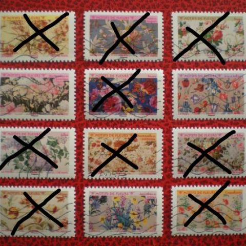 troc de  Attribué Rompu de Série Motifs de fleurs 2021 - 3/12, sur mytroc