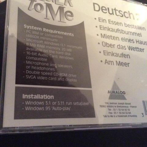 troc de  cd rom talk to me deutsch 2 Windows 95, sur mytroc
