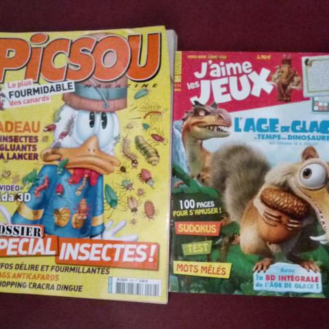 troc de  2 magazines de jeux pour enfants, Picsou et j'aime les jeux, sur mytroc
