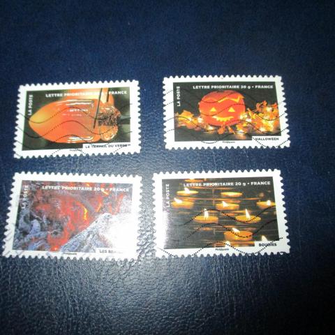 troc de  4 timbres feu, sur mytroc