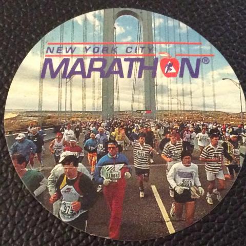 troc de  AutoCollant Nutella années 98 marathon de New York 6 cm, sur mytroc